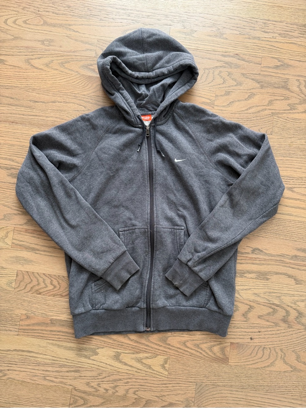 Nike Kids Charcoal Gray Full-Zip Hoodie Jacket